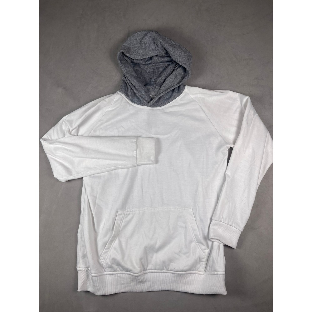 Colours Alexander‎ Julian Mens Hoodie White Grey Two Tone Pullover Medium
